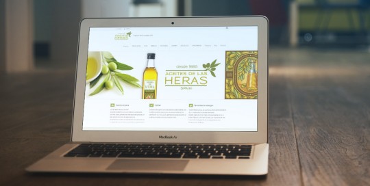 Web corporativa Aceites de las Heras