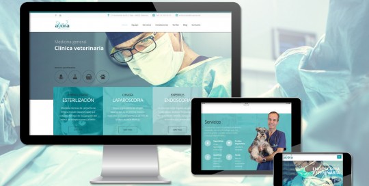 Web corporativa Clínica veterinaria Ayora