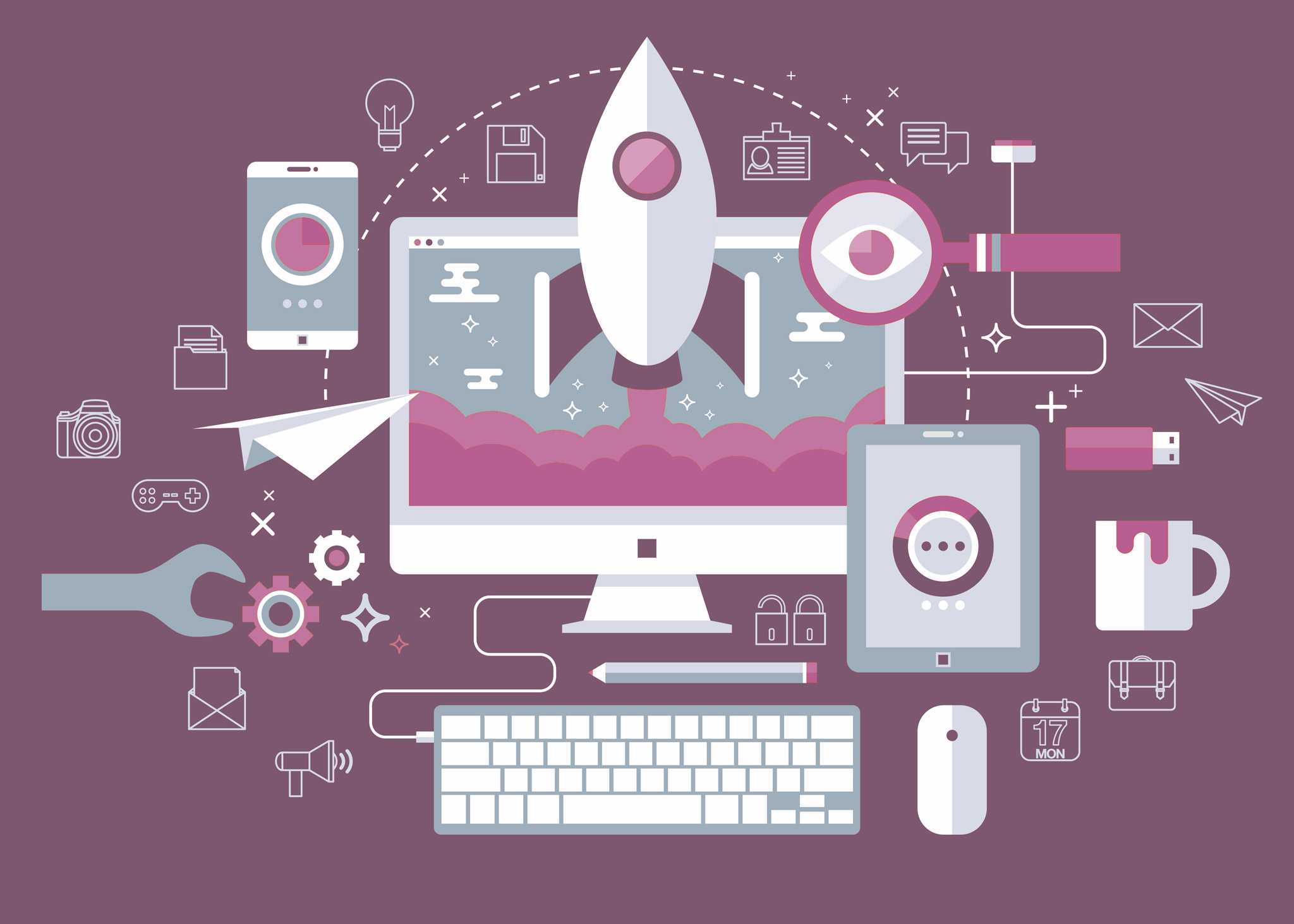 Desarrollo web - Diseño gráfico - Marketing online